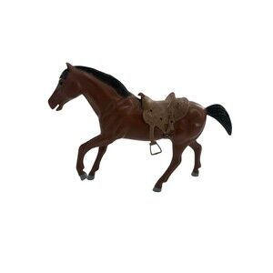 American Character Vintage 8” 1966 - 1969 Bonanza Brown Range Horse, Damaged